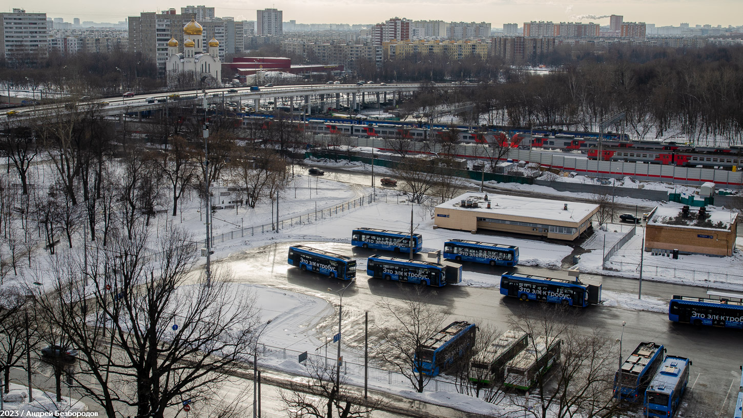 Москва — Виды с высоты; Москва — Закрытые троллейбусные линии; Москва — Конечные станции и кольца