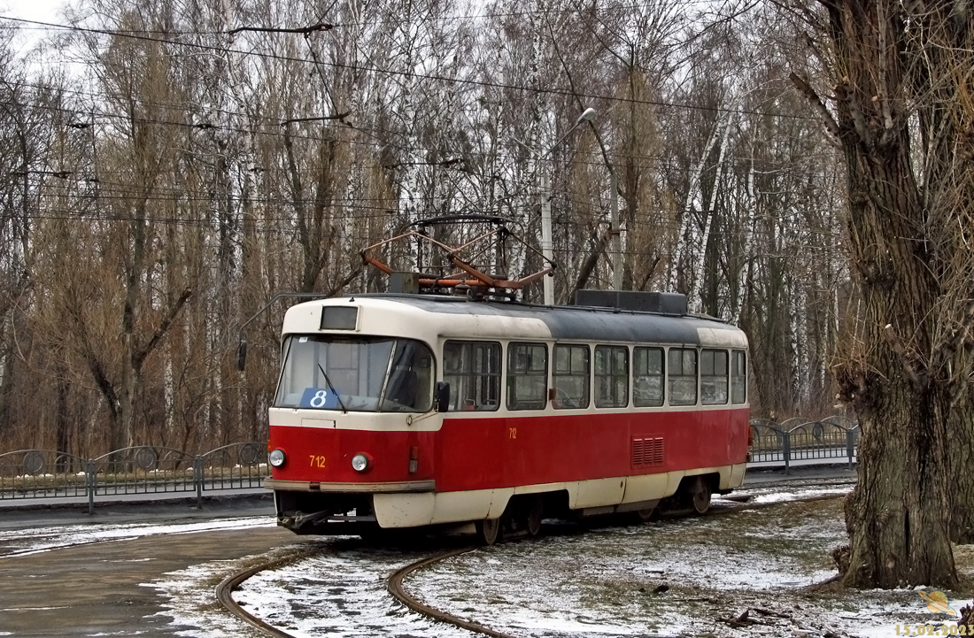 Харьков, Tatra T3M № 712