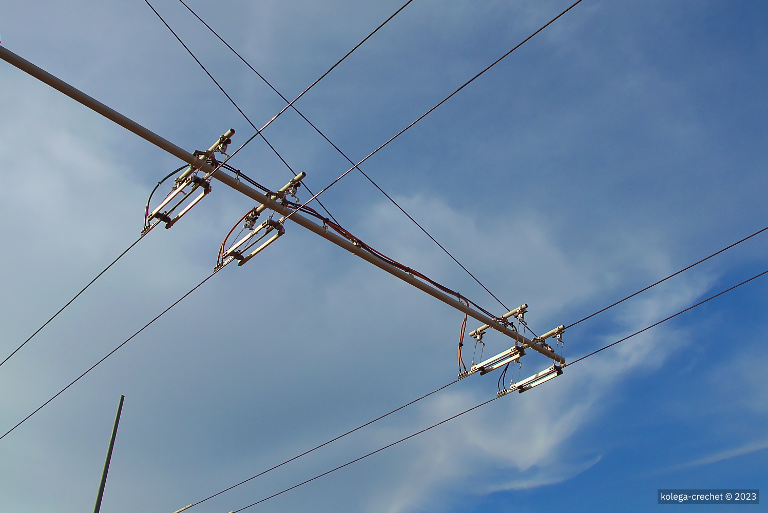 Overhead network, power supply and current collection; Castellón de la Plana — Trolleybus Lines and Infrastructure