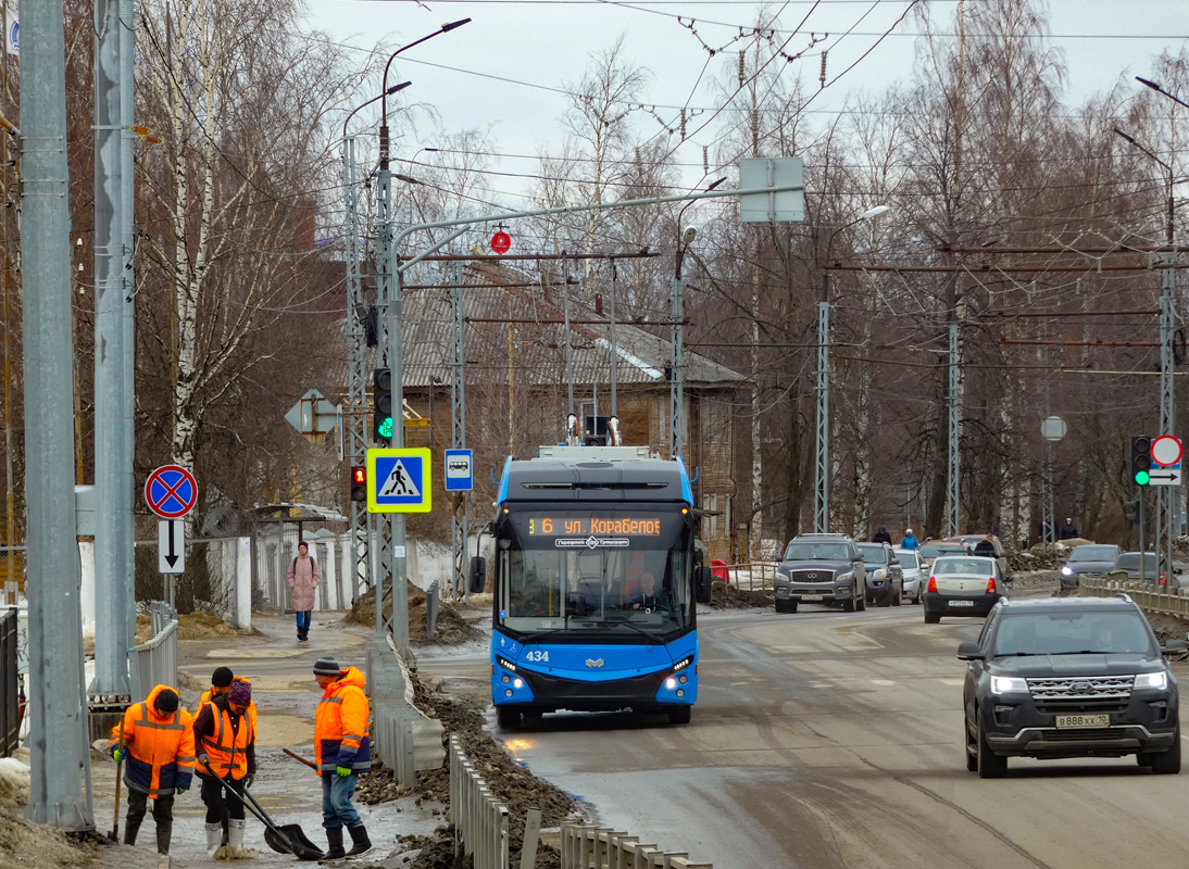 Петрозаводск, БКМ 321 № 434; Петрозаводск — Троллейбусные линии и инфраструктура