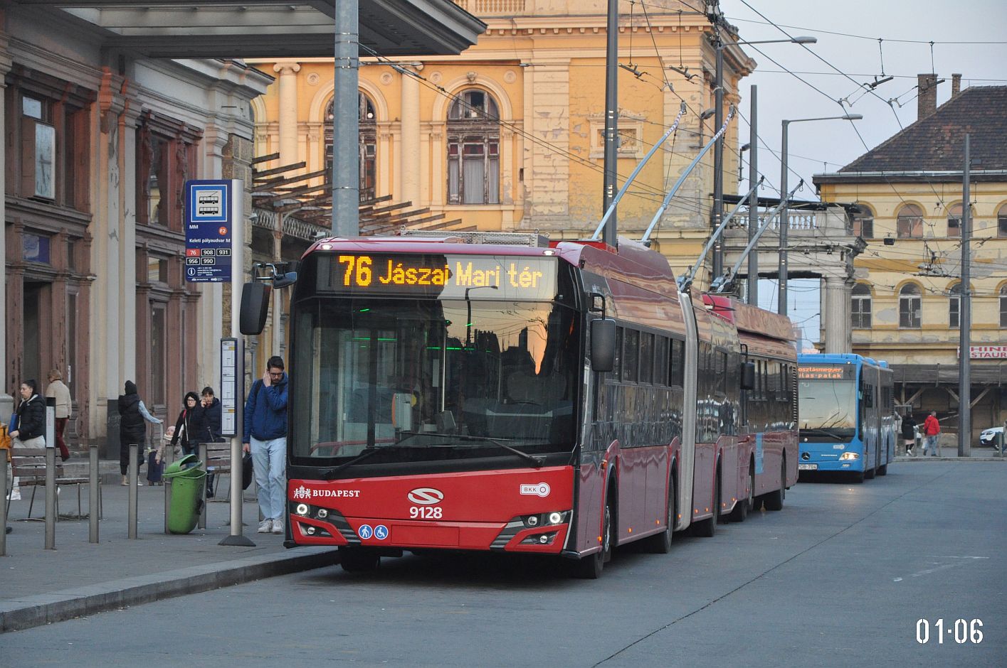 Будапешт, Solaris Trollino IV 18 Škoda № 9128