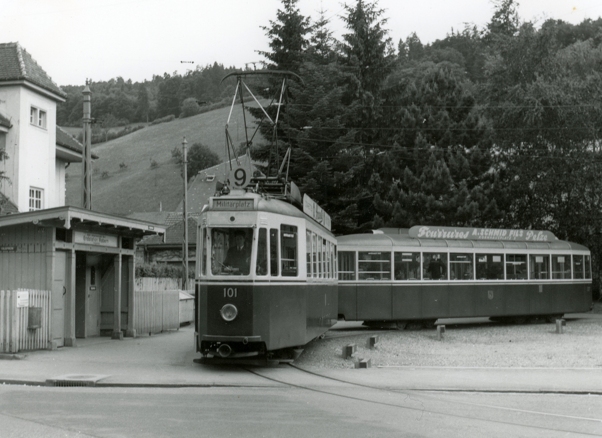 Bern, SWS/MFO/BBC Be 4/4 nr. 101; Bern — Old Photos