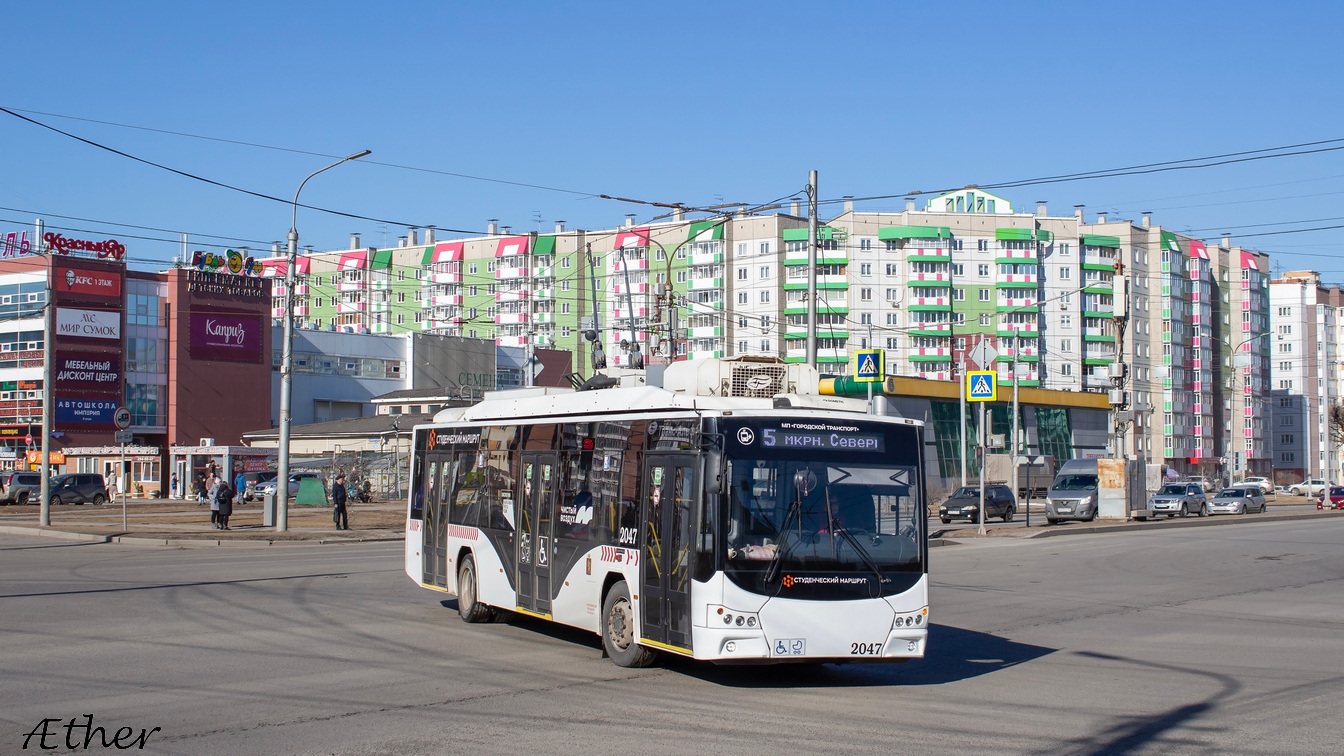 Красноярск, ВМЗ-5298.01 «Авангард» № 2047 — Фото — Городской  электротранспорт