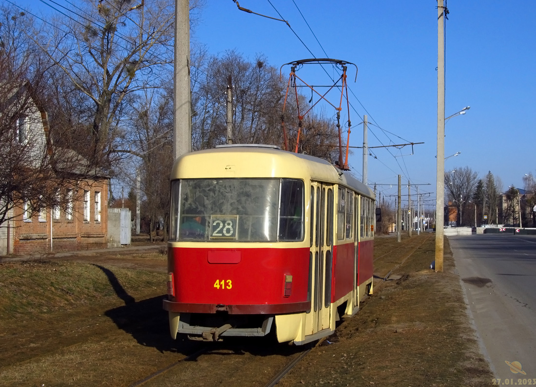 Харьков, Tatra T3SUCS № 413