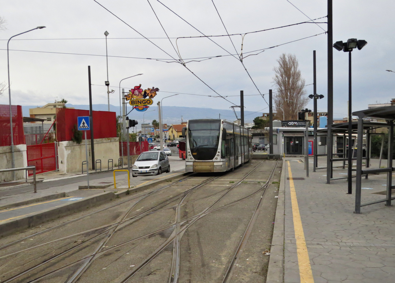 Мессина, Alstom (Fiat) Cityway № 09; Мессина — Трамвайные линии и инфраструктура