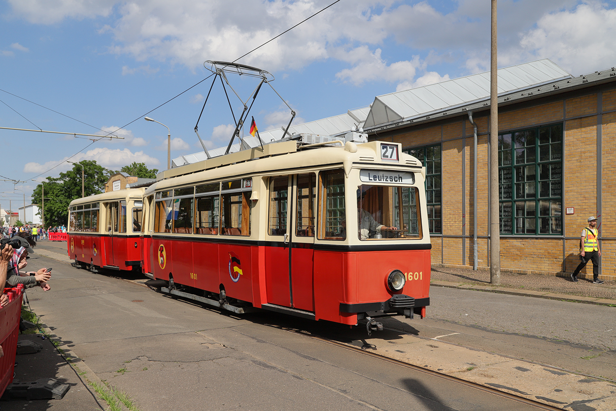 Leipzig, Werdau ET50 Nr. 1601; Leipzig — 150 Jahre Straßenbahn in Leipzig