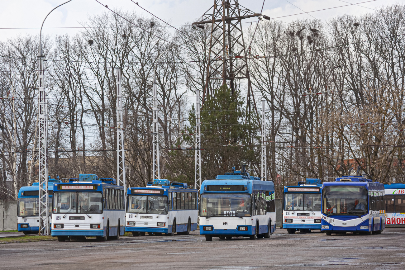 Брест, БКМ 20101 № 092; Брест, БКМ 20101 № 091; Брест, БКМ 32102 № 111; Брест, БКМ 321 № 002; Брест — Парк