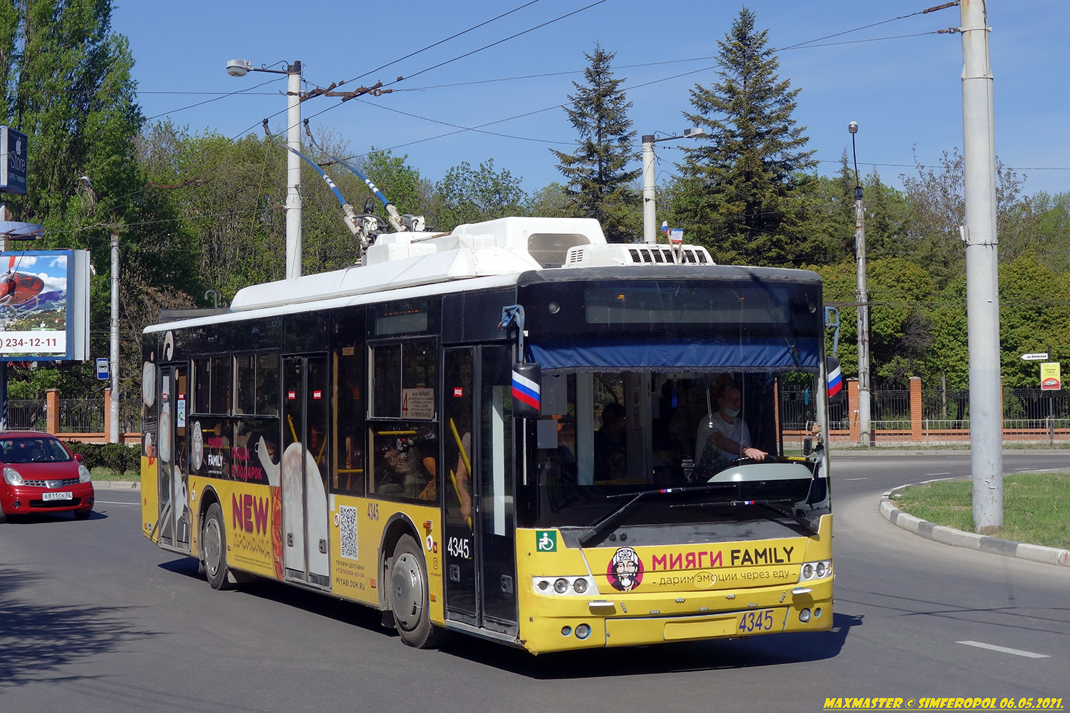 Крымский троллейбус, Богдан Т70110 № 4345