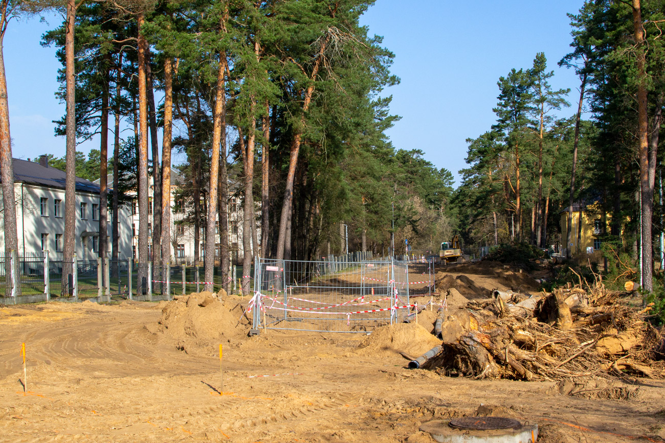 Dyneburg — Construction of new tram line Ķīmija — Stropi