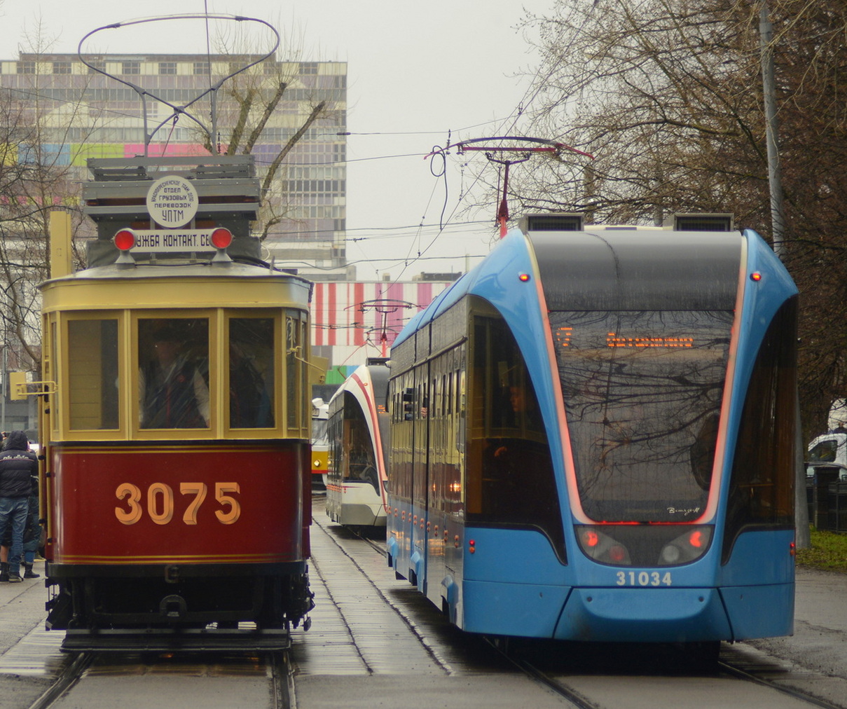 Москва, Ф* № 3075; Москва, 71-931М «Витязь-М» № 31034; Москва — Парад к 123-летию трамвая 16 апреля 2022