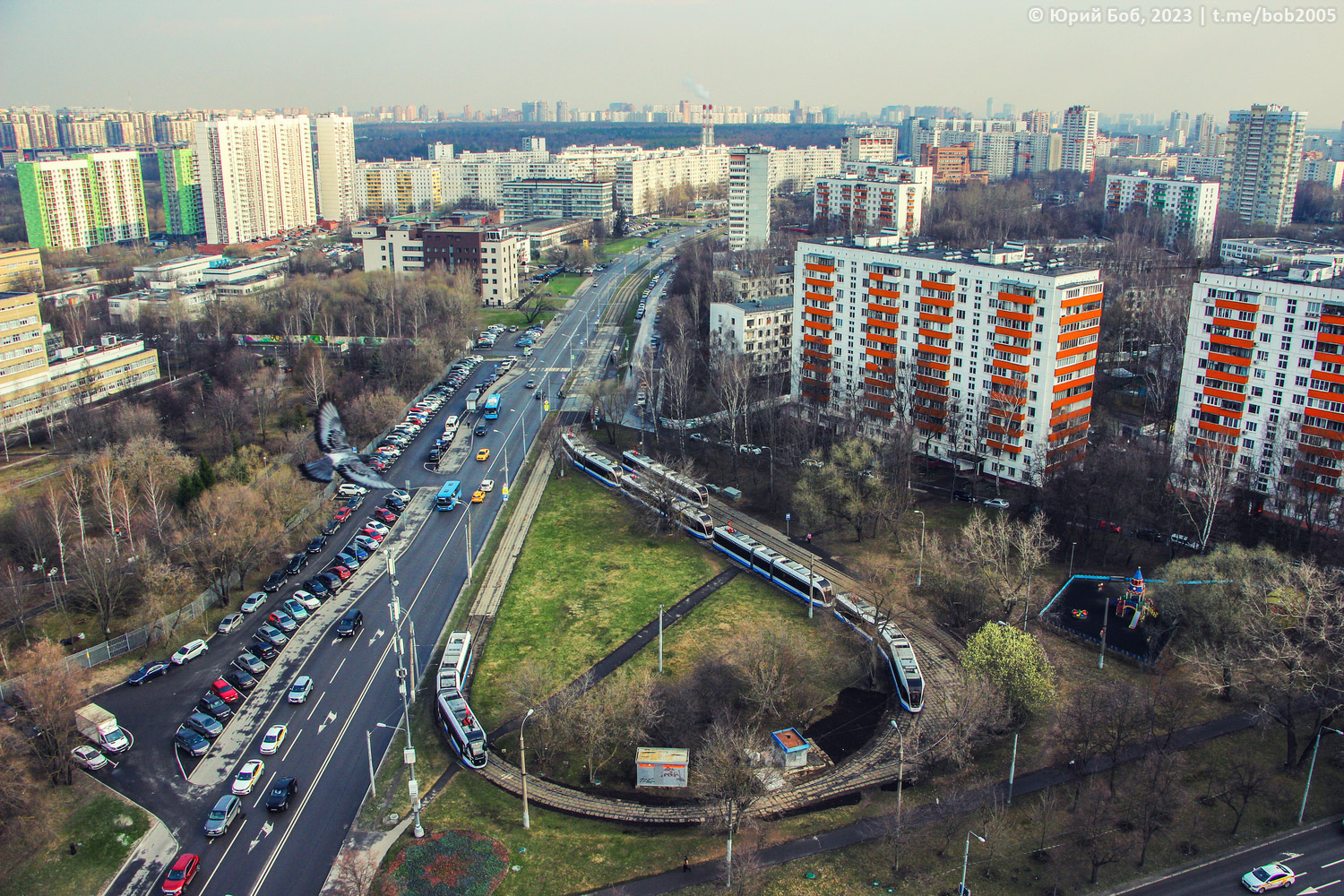 Moscow — Terminus stations; Moscow — Trам lines: North-Western Administrative District; Moscow — Views from a height