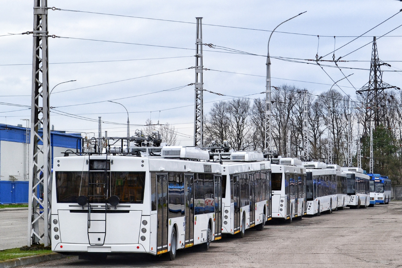 Брест — Новые троллейбусы до присвоения бортовых номеров