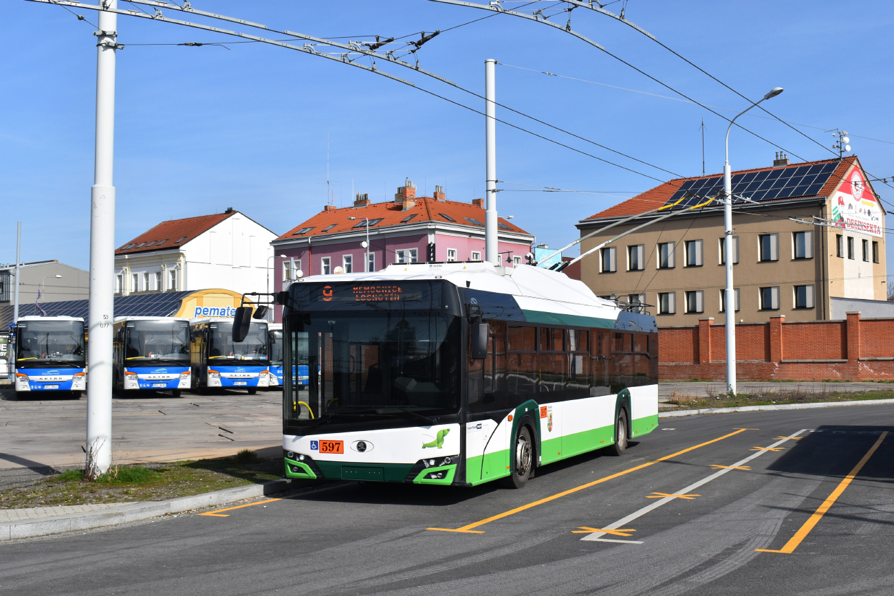 Пльзень, Škoda 26Tr Solaris IV № 597; Пльзень — Рекламная линия № 9 в Лохотине