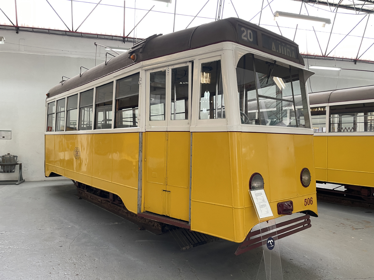 Лиссабон, Carris 2-axle motorcar (Ligeiro) № 506; Лиссабон — Трамвай — Museu da Carris