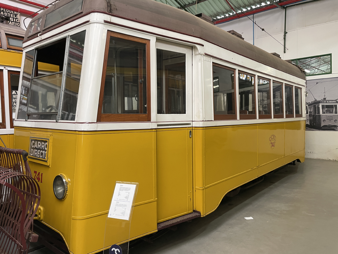 Lisbon, Carris 2-axle motorcar (Ligeiro) № 741; Lisbon — Tram — Museu da Carris