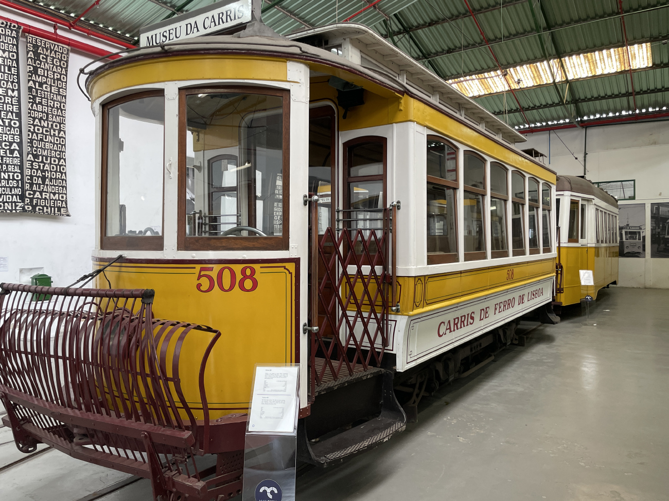 Лиссабон, Carris 2-axle motorcar (Standard) № 508; Лиссабон — Трамвай — Museu da Carris