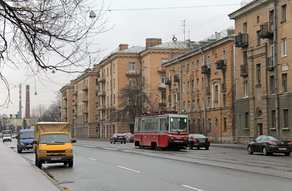 Санкт-Петербург, ТС-77 № 3613; Санкт-Петербург — Трамвайные линии и инфраструктура