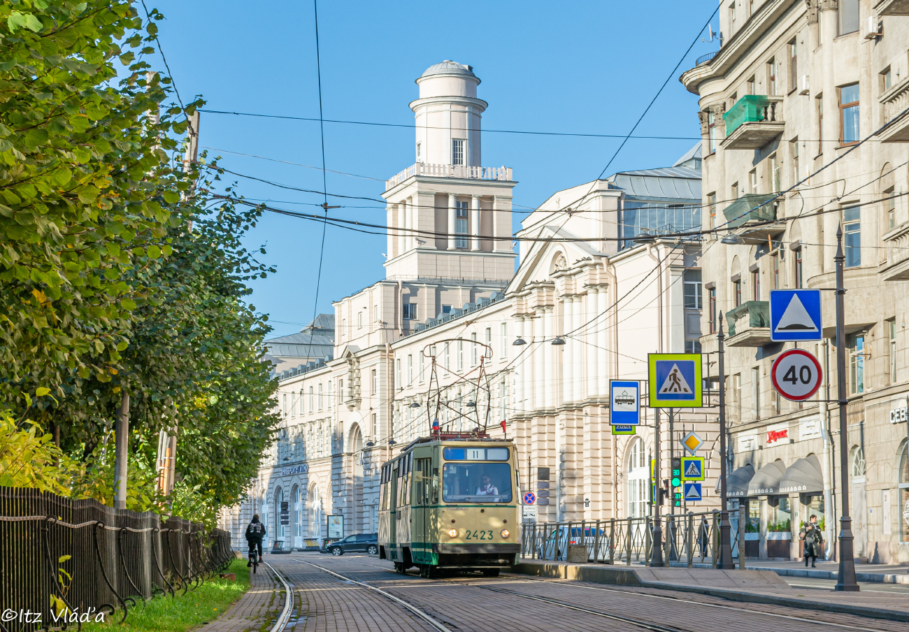 Санкт-Петербург, ЛМ-68М № 2423; Санкт-Петербург — Выставка вагонов на 115-летие трамвая