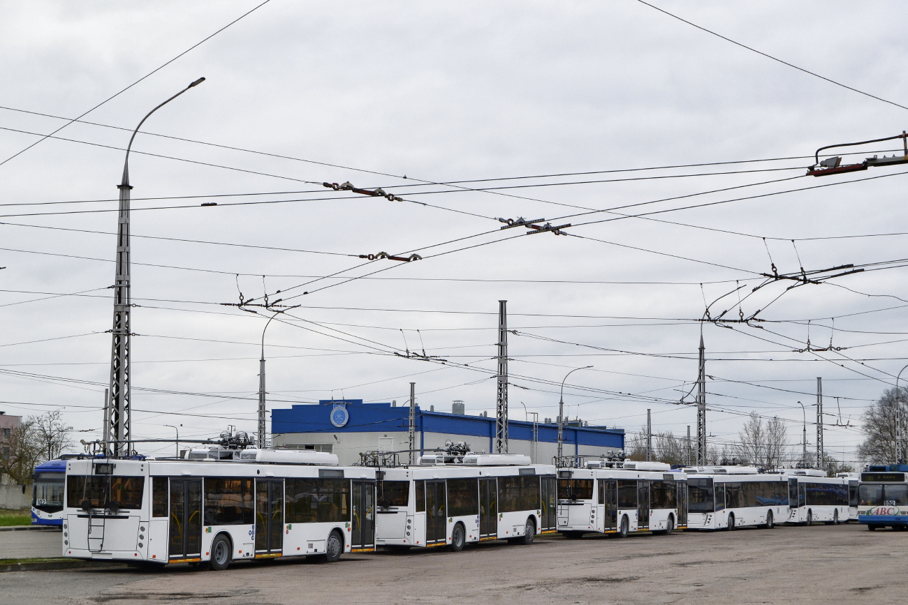 Брест — Новые троллейбусы до присвоения бортовых номеров