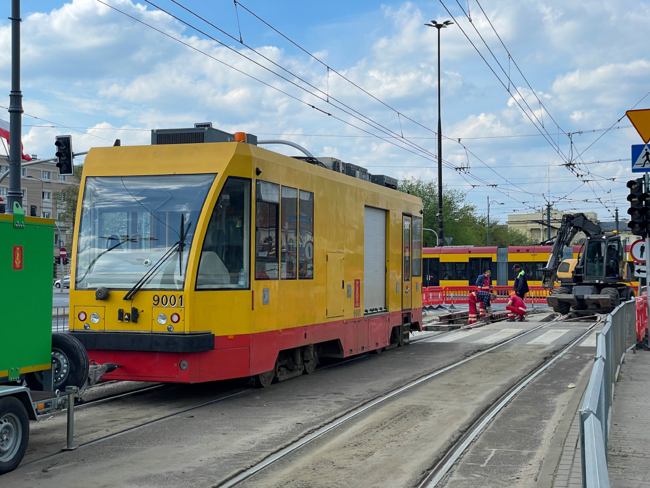 Варшава, ZSP 4NA-DT № 9001; Варшава — Трамвайные линии и инфраструктура