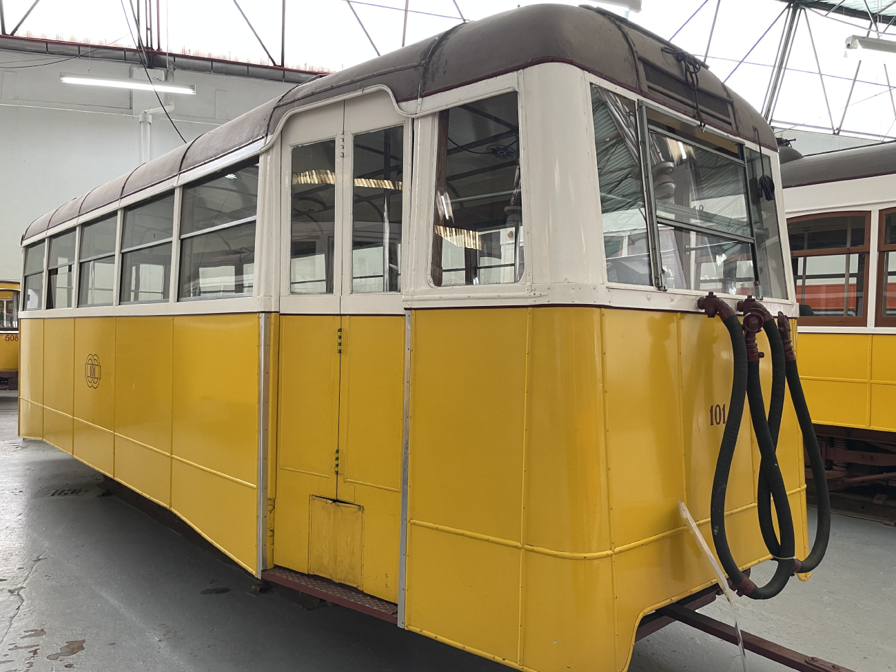 Lisbonne, Carris 2-axle trailer (Ligeiro) N°. 101; Lisbonne — Tram — Museu da Carris