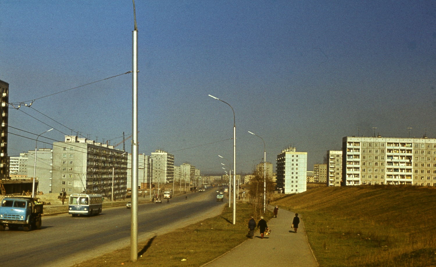 Новосибирск, ЗиУ-5Д № 328; Новосибирск — Исторические фотографии (троллейбус); Новосибирск — Трамвайные и троллейбусные линии и конечные