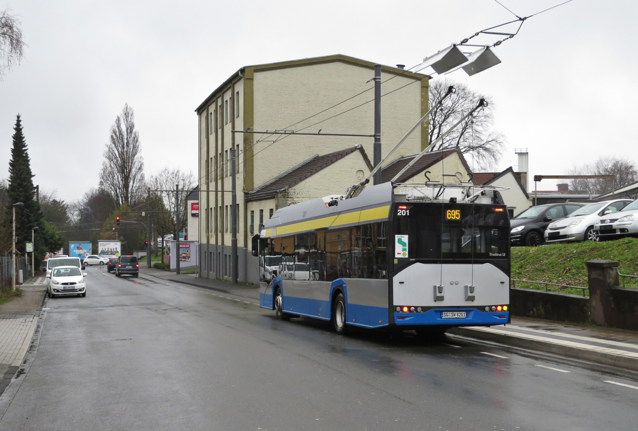 Золинген — Троллейбусные линии и инфраструктура