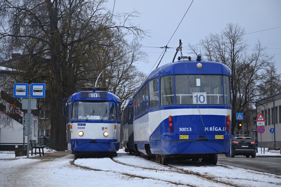 Рига, Tatra T3A № 30830; Рига, Tatra T3A № 30013