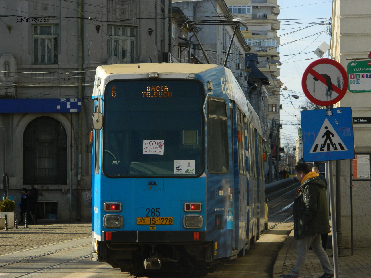 Яссы, Duewag M6D № 285 — Фото — Городской электротранспорт