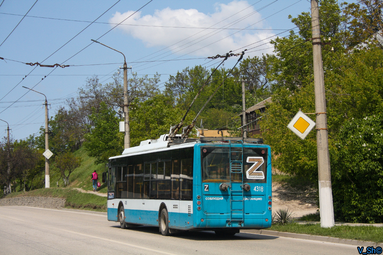 Crimean trolleybus, Bogdan T70110 # 4318