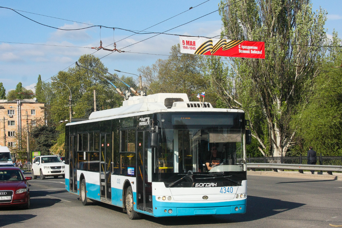Crimean trolleybus, Bogdan T70110 # 4340