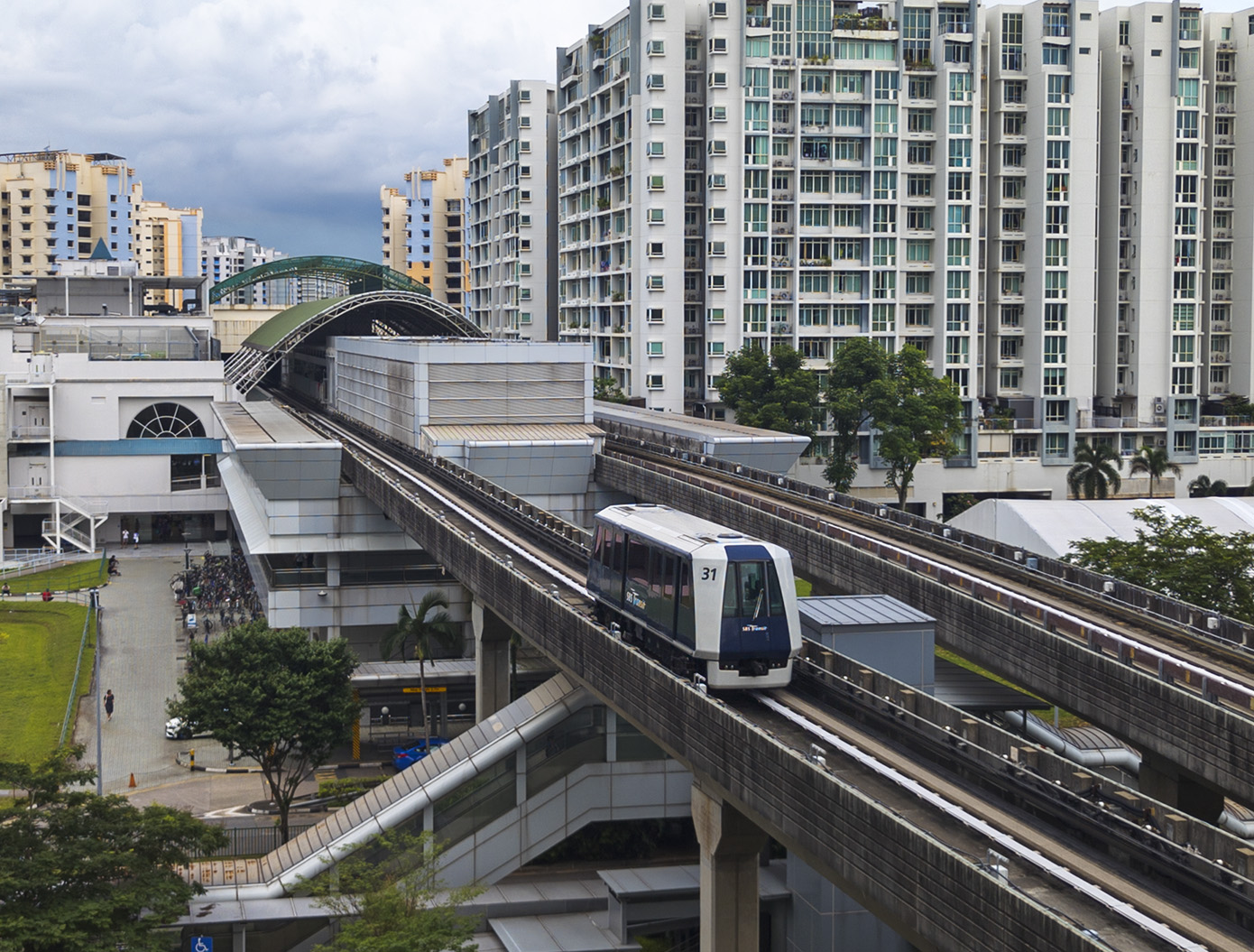 Singapore, Mitsubishi Crystal Mover # 31; Singapore — Sengkang LRT — Miscellaneous photos