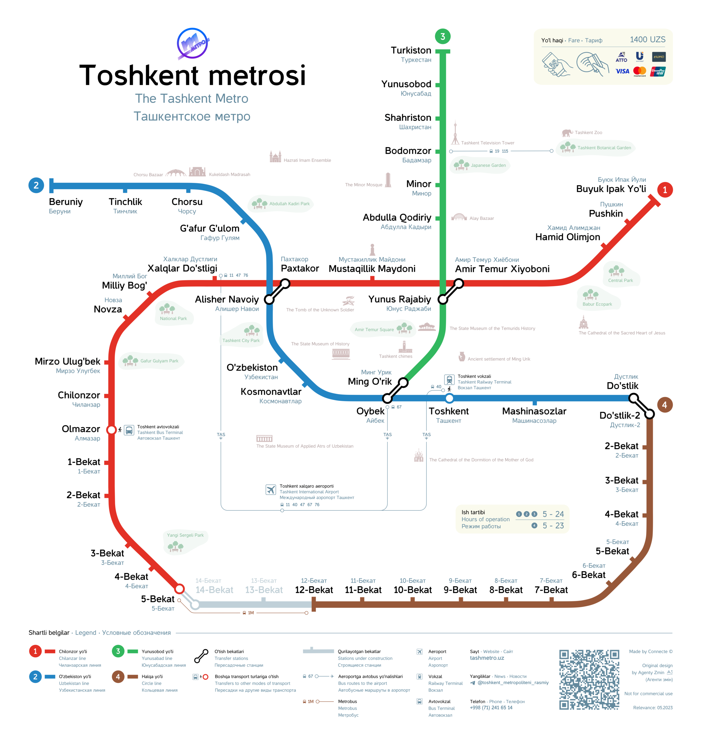 Tashkent — Maps; Tashkent — Metro — Maps