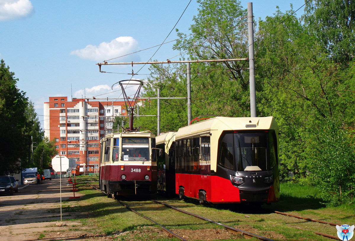 Нижний Новгород, 71-605 (КТМ-5М3) № 3488; Нижний Новгород — Конкурсы профмастерства водителей городского электротранспорта; Нижний Новгород — Трамваи без номеров