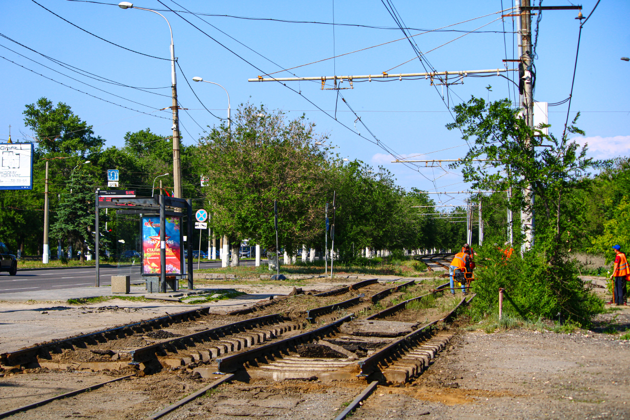 Волгоград — Ремонты и реконструкции; Волгоград — Трамвайные линии: [5] Пятое депо — Скоростной трамвай