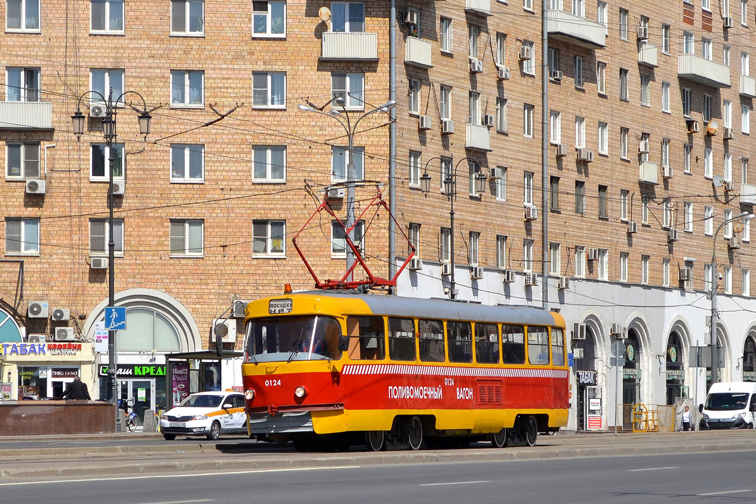 Москва, Tatra T3SU (двухдверная) № 0124