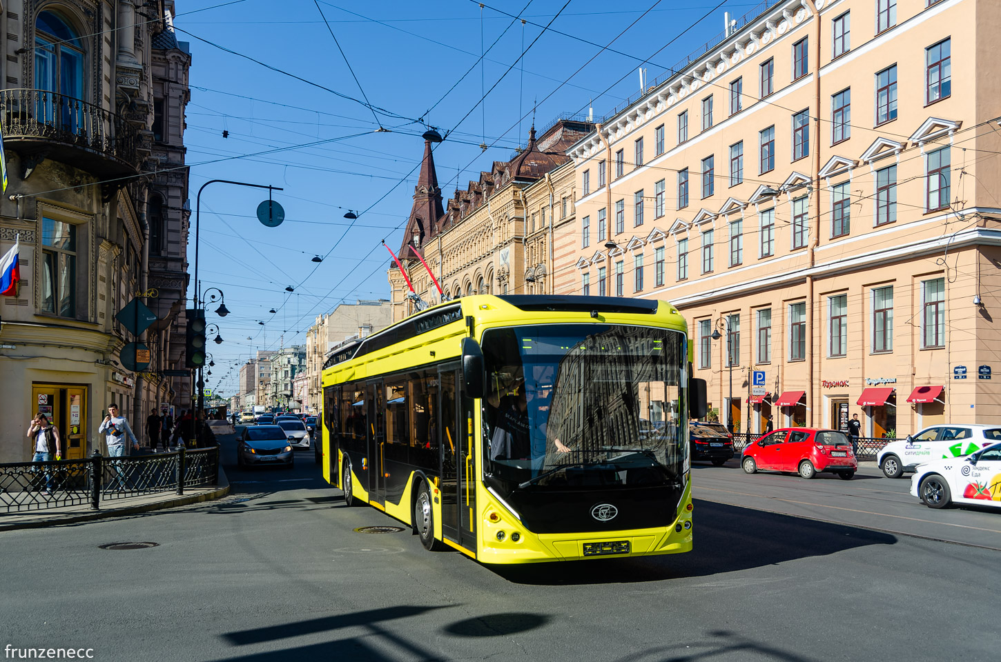 Энгельс, ПКТС-62181 «Генерал» № Б/н-1; Санкт-Петербург — Обкатка электробуса ПКТС-62181 «Генерал» по городу — 20.05.2023 — 21.05.2023