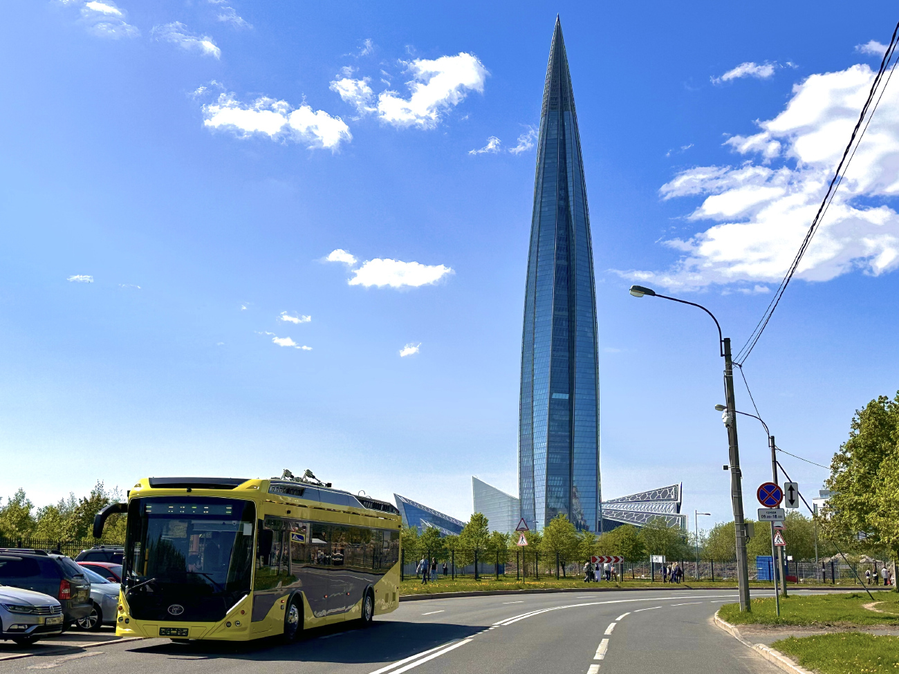 Ėngelsas (Pokrovskas), PKTS-62181 "General" nr. Б/н-1; Sankt Peterburgas — Running-in of the PKTS-62181 "General" electric bus in the city — 05/20/2023 — 05/21/2023