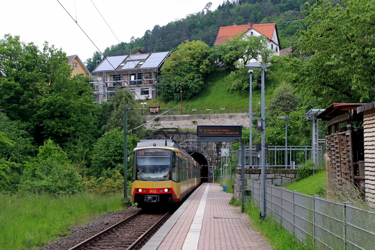 Карлсруэ, Siemens GT8-100D/M-2S № 902; Карлсруэ — Murgtalbahn (Rastatt — Freudenstadt)
