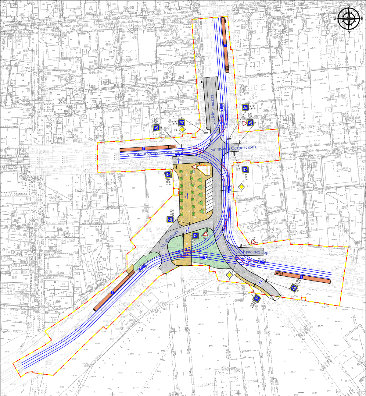 Krasnodar — Reconstruction of tram junction near KubGTU