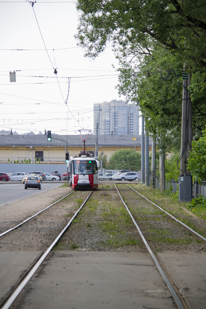 Санкт-Петербург, 71-152 (ЛВС-2005) № 1121; Санкт-Петербург — Трамвайные линии и инфраструктура