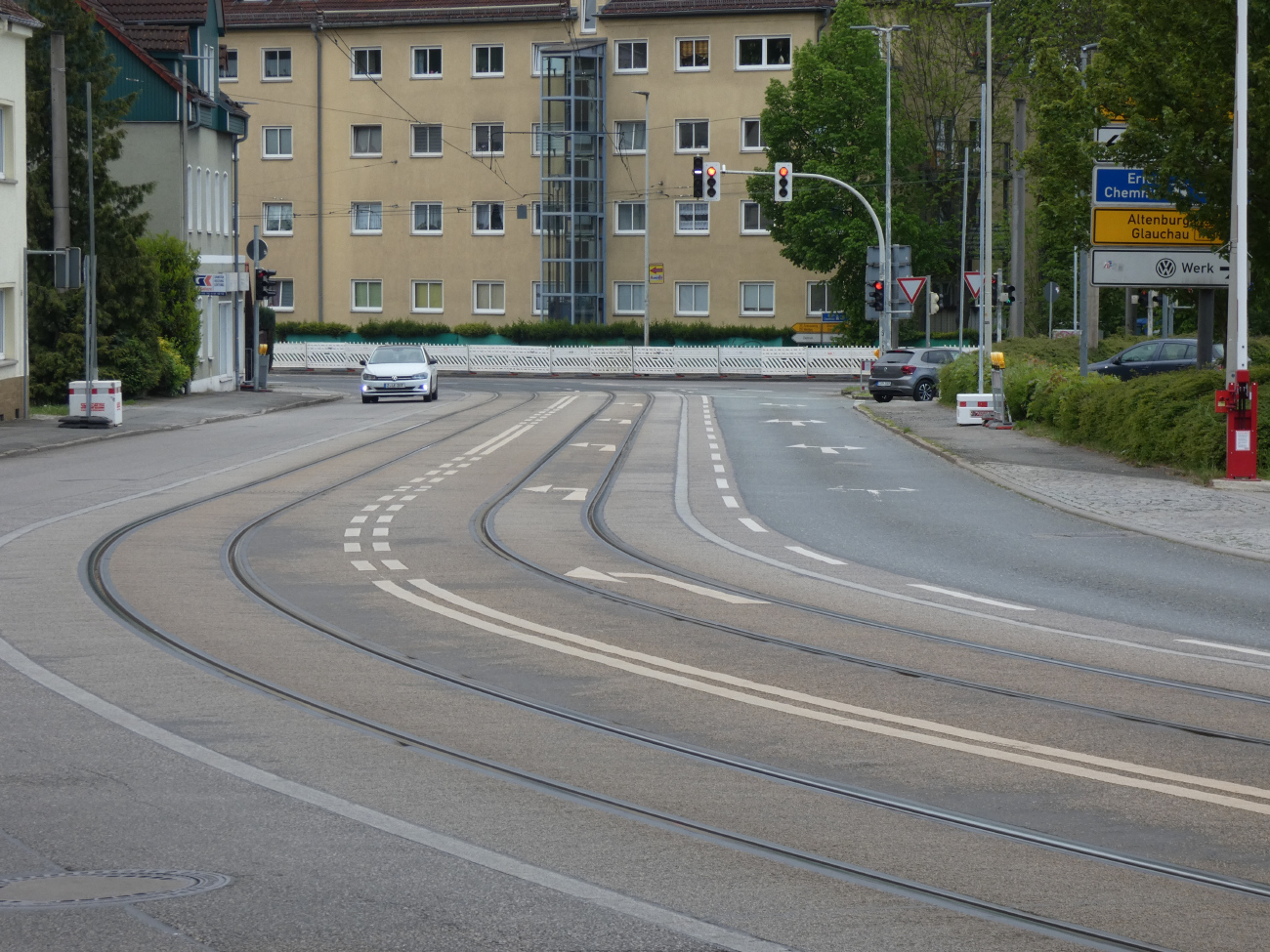 Цвиккау — Трамвайный линии и инфраструктура