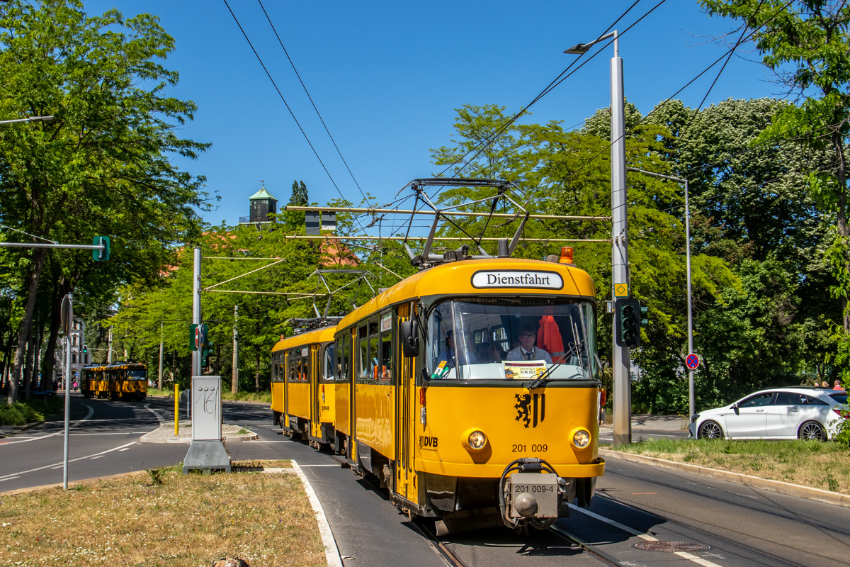 Дрезден, Tatra T4D-MI № 201 009; Дрезден — Окончательное прощание с вагонами Татра после 56 лет службы (03.06.2023)