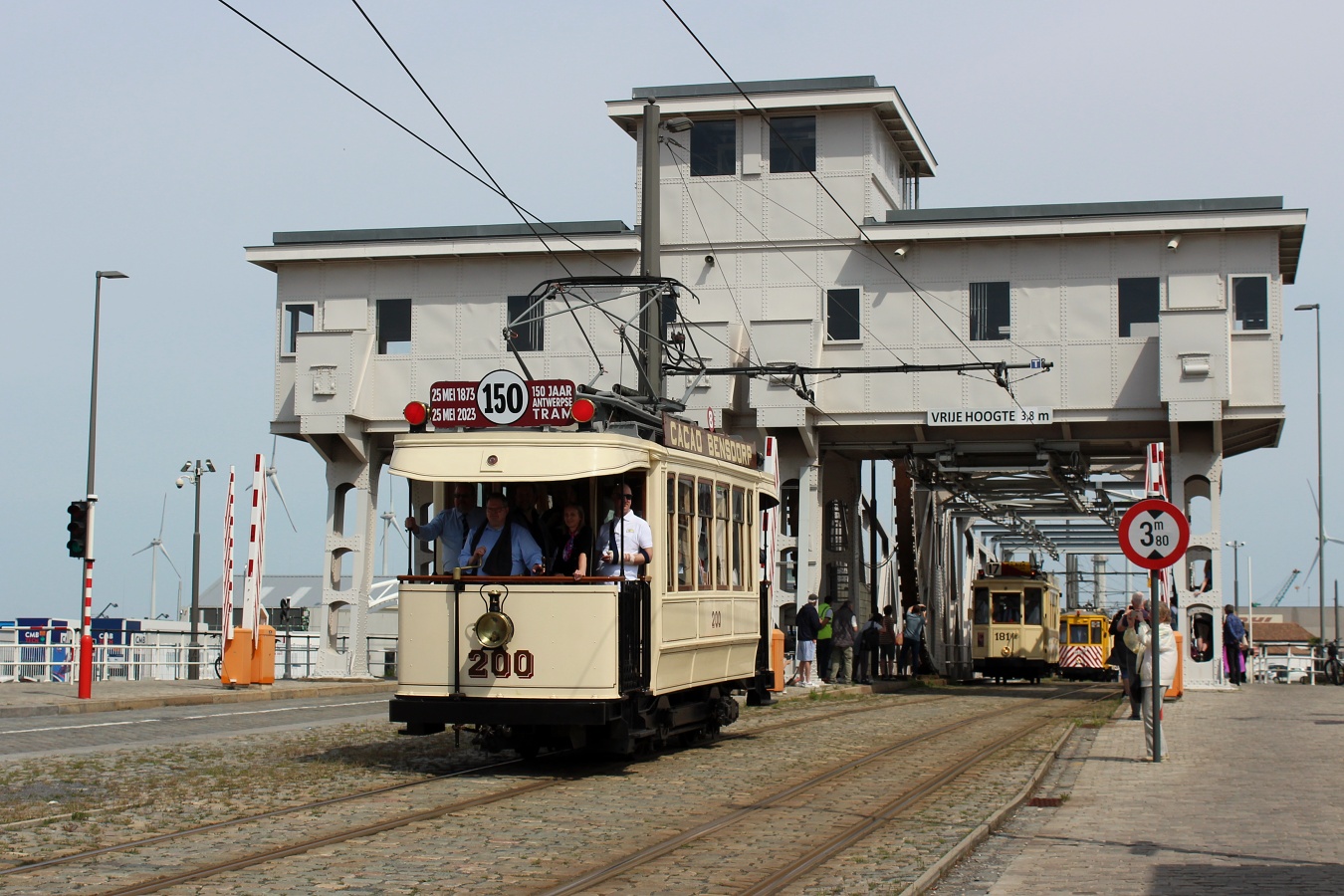 Антверпен, Двухосный моторный La Croyère № 200; Антверпен — 150 years of tram in Antwerpen (28/05/2023)