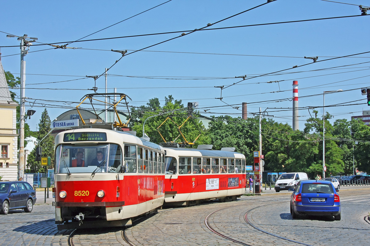 Прага, Tatra T3R.P № 8520