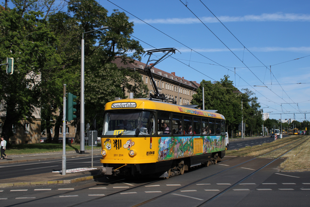 Дрезден, Tatra T4D-MI № 201 204; Дрезден — Окончательное прощание с вагонами Татра после 56 лет службы (03.06.2023)