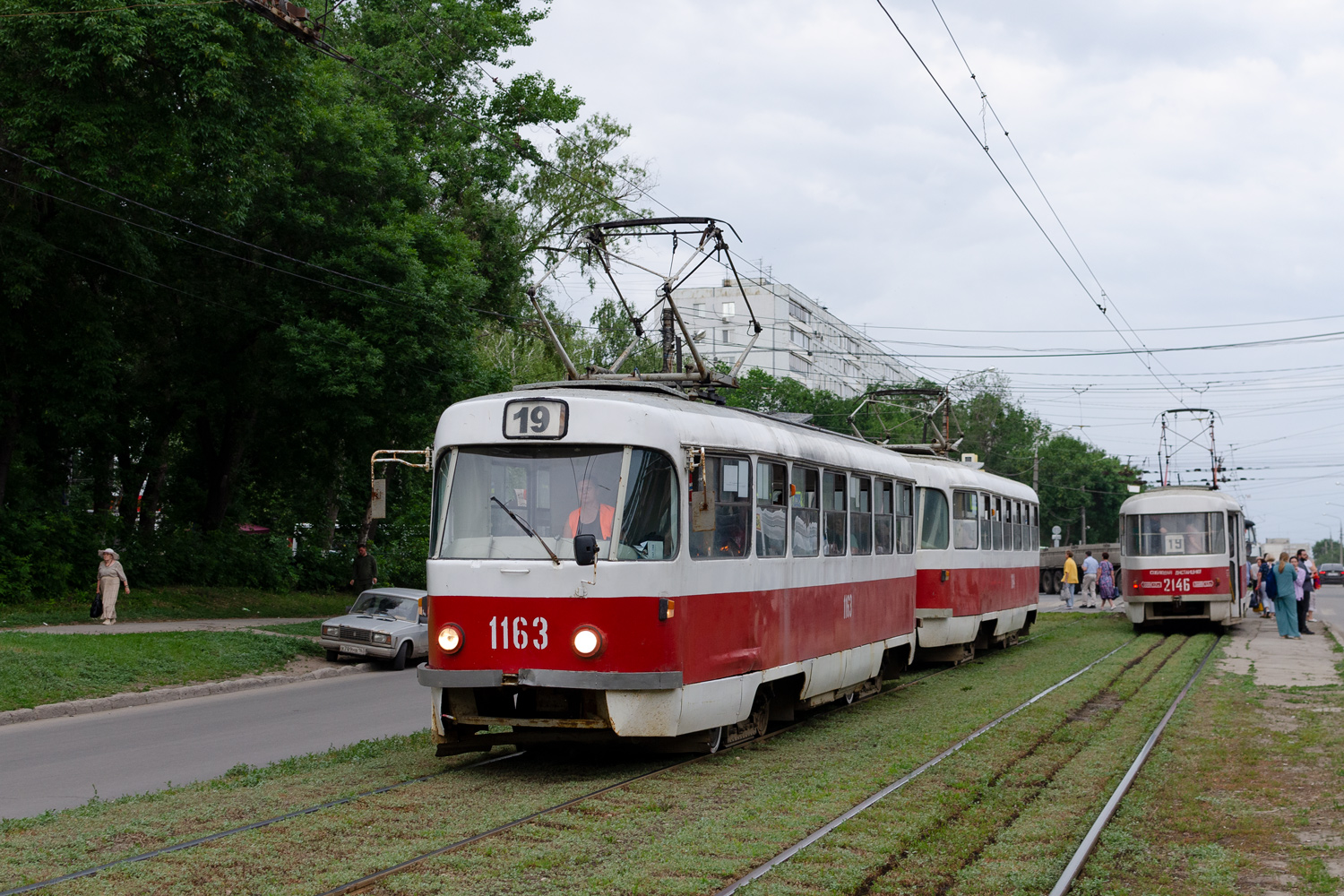 Самара, Tatra T3SU (двухдверная) № 1163