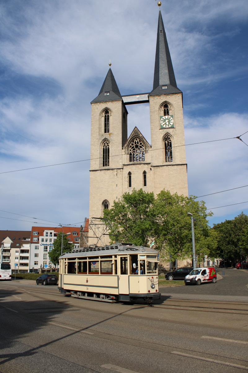 Хальберштадт, Двухосный моторный Lindner/AEG № 31; Хальберштадт — Юбилей: 120 лет электрическому трамвайному движению в Хальберштадте (03.06.2023)