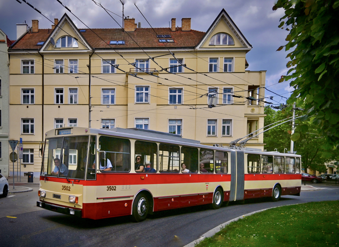 Брно, Škoda 15Tr02/6 № 3502; Брно — Транспортная ностальгия 2023 года и прощание с троллейбусами Шкода 14Тр и 15Тр
