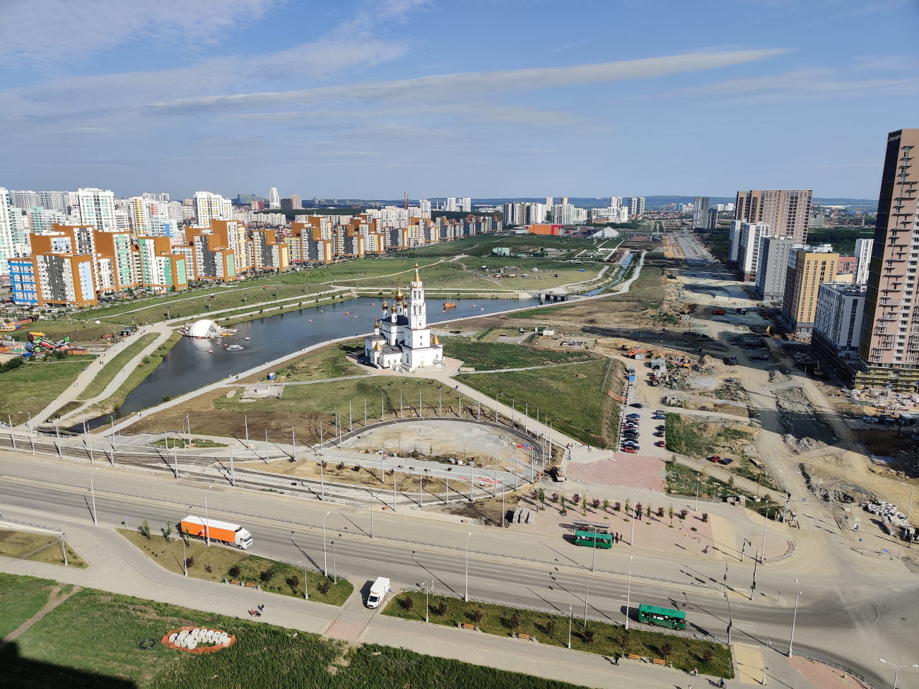 Екатеринбург — Строительство трамвайной линии в Академический район